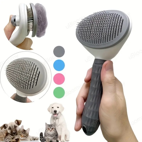 Dog and Cat Grooming Brush in Gray New in Packaging - Picture 4 of 10